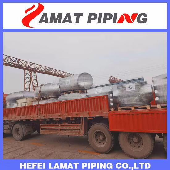 Acciaio al carbonio A234 Wpb /A420 Wpl6 /Acciaio legato A234 Wp11/Wp22/Wp91 Acciaio inossidabile 304/316 Gomito /T /Riduttore /Cappuccio/ Croce/ Piegatura B16.9 Raccordo per tubi con saldatura di testa