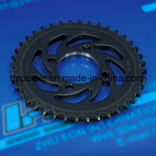 Kit pignone catena per parti moto in acciaio inossidabile 1045 Cg/Titan/Tmx/Italika