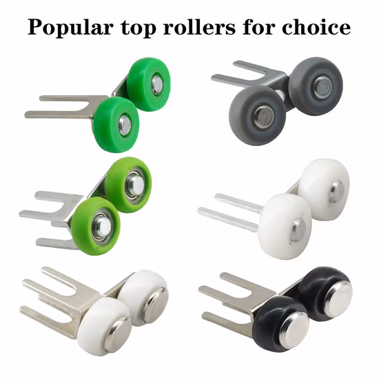 Produttore di accessori per porte e finestre in UPVC Produttore di accessori per porte scorrevoli per guardaroba Rullo per ruota in nylon Personalizzazione del supporto per staffa per puleggia a rullo in nylon